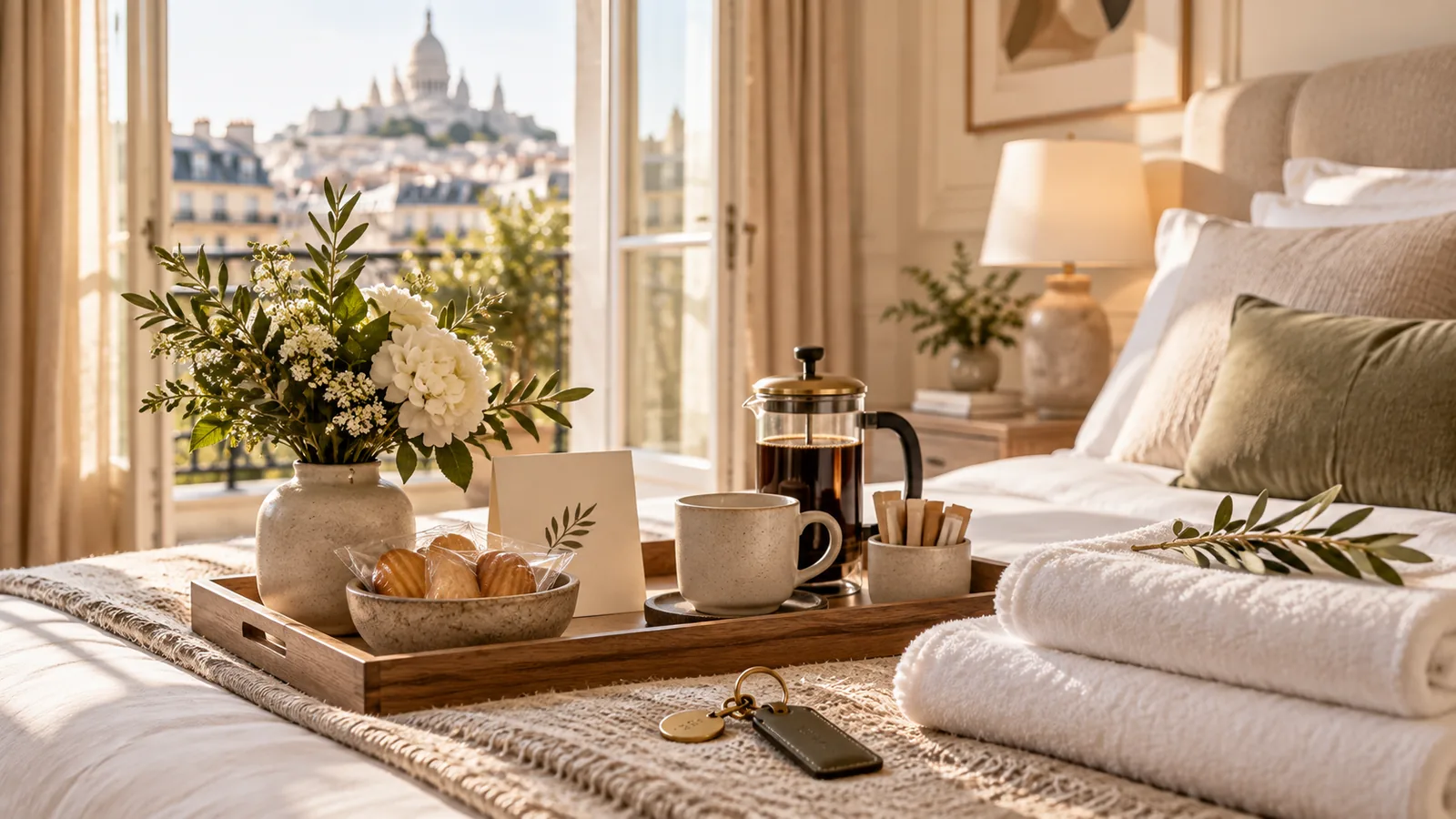 Petit déjeuner d’accueil premium dans un appartement de location saisonnière